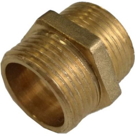 Racord de laton 3/4 m x 3/4 m