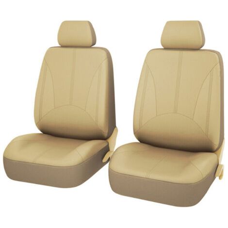 Housses de siège auto universelles en cuir respirant, 4 pièces, accessoires d'intérieur pour SUV