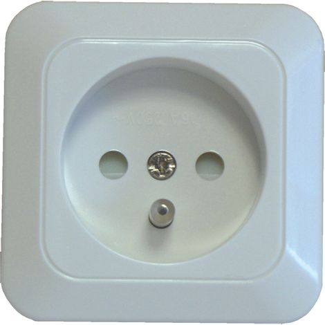 Prise de courant 2P+T en saillie – bornes automatiques pour installation rapide – design moderne – certification NF – DIO (1/4)