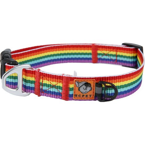 Collier Pour Chien Réfléchissant Réglable En Polyester Avec Anneau En Métal Pour Promenade Nocturne Taille Unique (1/5)