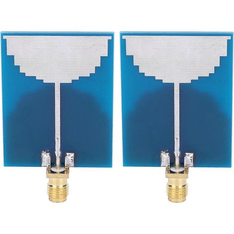 2 Stück Antennenpositionierungsmodulplatine mit SMA-Buchse, 3,3 GHz–9,9 GHz, 50Q UWB004