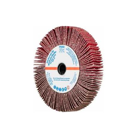 PFERD TOOLS Lamellenschleifrad für Winkelschleifer FR WS Ø 125x20mm 5/8-11 CO-COOL40 für Edelstahl 2 Stk (1/2)