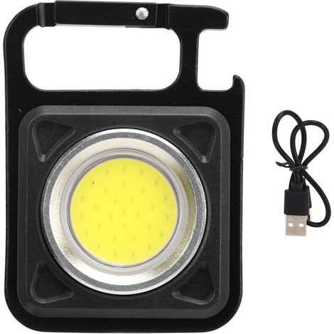 Lampe Torche Solaire et Manuelle d'Urgence AT5503 - ABS Portable pour Randonnée Camping - Jaune Citron (1/4)