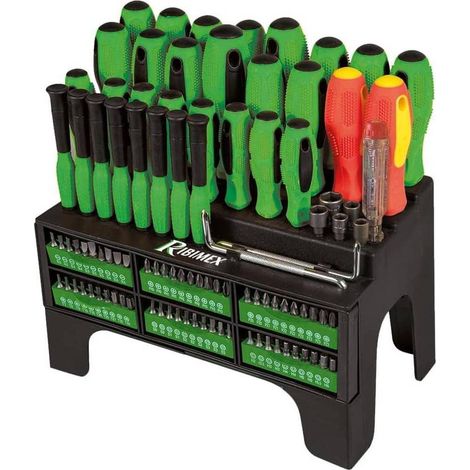 Lot de 101 Tournevis et Embouts avec Support - Outils Complets pour Bricolage - Pratique et Polyvalent - D-Work (1/2)