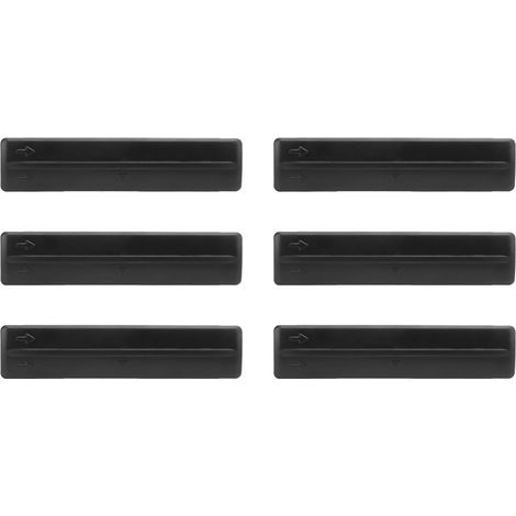 Couvercle de retrait de galerie de toit, 6 pièces, ABS haute résistance, moulage goutte à goutte, jeu de clips de garniture pour Fj Cruiser 2007 – 2014, noir OE: 7559635030. (1/5)