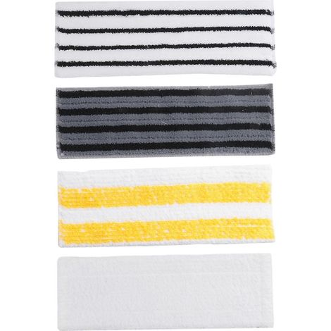 Lot de 4 lingettes microfibres pour balai vapeur Karcher SC1 SC2 SC3 SC4 SC5 SC7 CTK10 CTK20 - Accessoires et pièces de rechange (1/5)