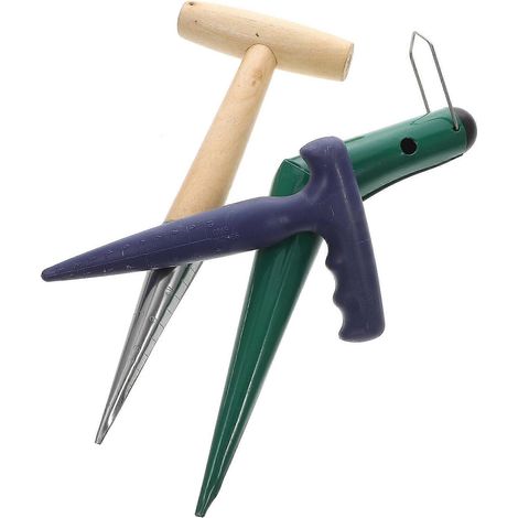 Ensemble d'outils de jardinage pour perforer les trous et semer dans la terre (1 ensemble) (1/5)