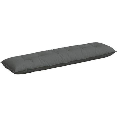 Coussin de Dos Gris foncé 180 x 19 x 50 cm tissu (1/5)