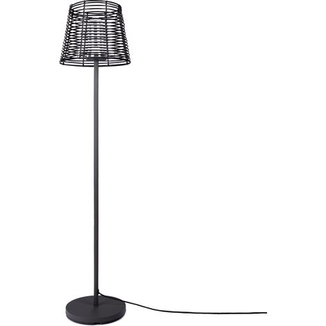 Paco Home Stehlampe In- und Outdoor Tischlampe Akku Garten Terasse Aufladbar RGB Schwarz, Stehleuchte 1 (Stecker)