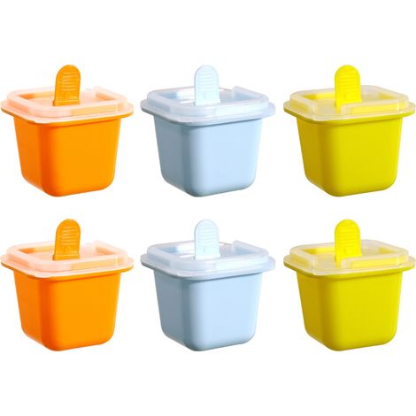 6 moules à glaçons, petits cubes 5,8 x 5,8 x 4,5 cm, PP alimentaire, démoulage flexible, lave-vaisselle, pour boissons et desserts (1/5)