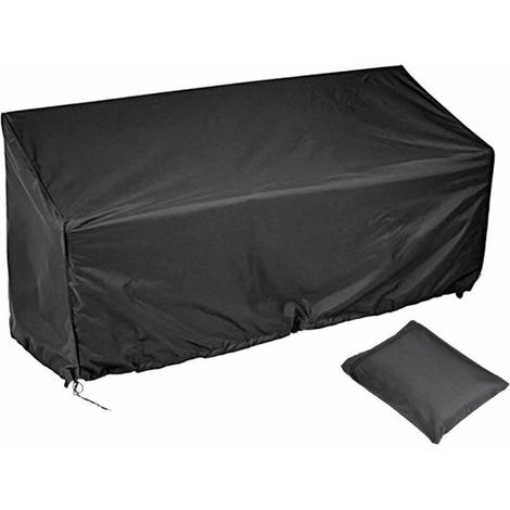 Housse de Banc de Jardin - Polyester Imperméable UV Résistant - Pour Banc Extérieur 162 x 66 x 63/89 cm - 1 Pièce