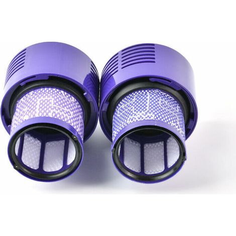 Lot de 2 filtres lavables pour aspirateurs Dyson V10 SV12 Cyclone Animal Absolute Total Clean Comparer la pièce n° 96908201 (1/5)