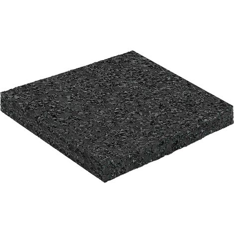 Rubber Granulate Patio Pad Black 9 x 9 x 0.8 cm Rubber vidaXL