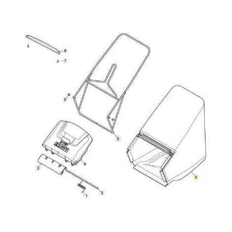 MP2 CANVAS TASCHE ROL. SCHWARZES LEINWANDMONTAGE. ORIGINAL STIGA – 181102406/0
