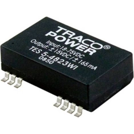 TracoPower TES 5-2421WI Convertitore DC/DC SMD 24 V/DC 5 V/DC 200 mA 5 W Num. uscite: 2 x Contenuto 1 pz. (1/2)