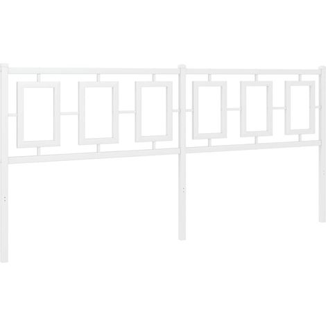 Maison Exclusive - Ersatz-Kopfteil Metall Weiß 180 cm
