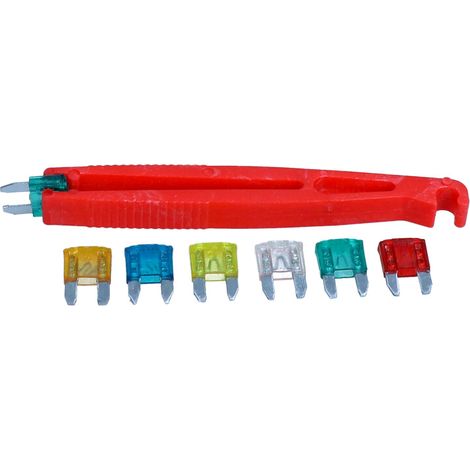 Kit Fusibili Mini ROOKS 5A–30A con Pinza – 121 pz (OK-03.1004)