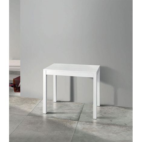 Consolle allungabile bianca piano bianco frassinato (1/3)