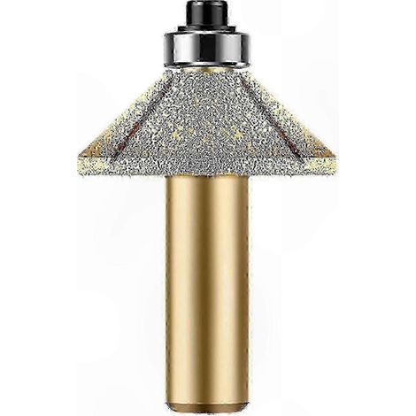 Fraise diamantée à lamelles pour taille de pierre, granit, marbre et quartz, queue de 12,7 mm avec roulement intégré, disque de polissage et meulage (1/5)