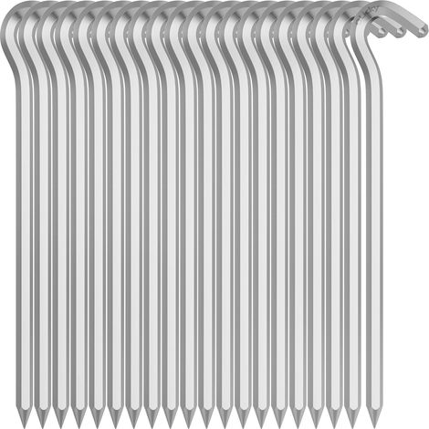 20 Pièces Piquets de Tente, Sardines de Fixation Sol en Alliage d'aluminium, Sardine Tente Piquet pour Tente De Camping, Jardin, Filet de Football (1/5)