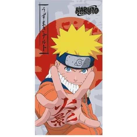 Asciugamano in microfibra Educa Borras Naruto Shippuden