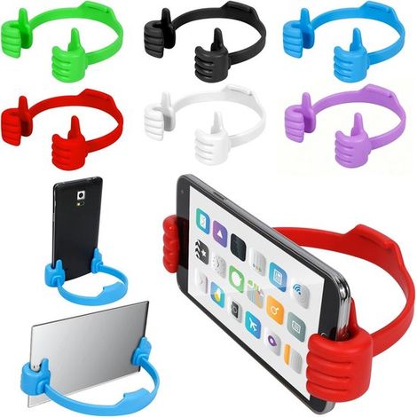6 pezzi - Supporto per telefono da scrivania - Supporto per telefono in silicone - Universale - Supporto per tablet da scrivania - Supporto per telefono e tablet da scrivania (1/5)