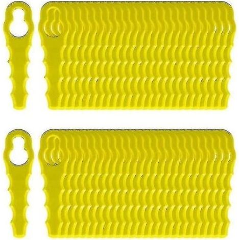 Lot de 100 lames de rechange compatibles pour coupe-bordures Ryobi, lames à double denture Rac155 Rac157 Rac158-ZZY (1/4)