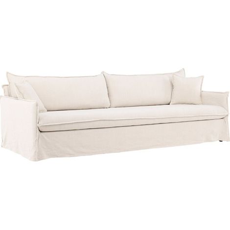 Canapé Droit 4 Places "Nova" 275cm Beige (1/5)