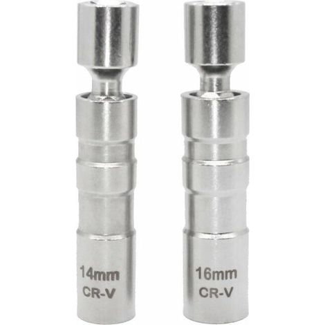 Zündkerzensteckschlüssel für Nissan, BMW, Volkswagen Mercedes-Benz, kurzer Schaft 14 mm (1/4)