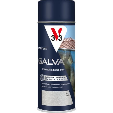Peinture galvanisante V33 Zinc mat 400 ML