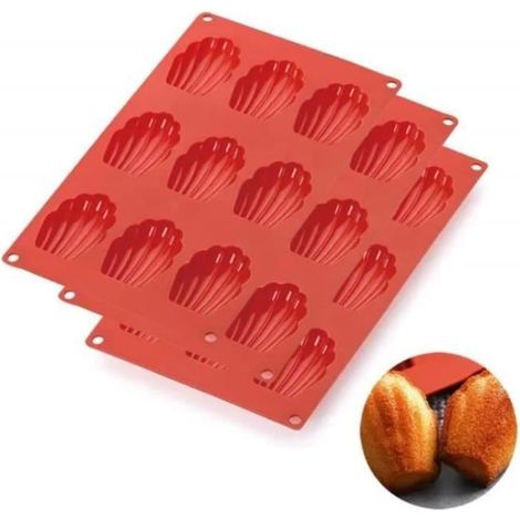 Moules à pâtisserie - Lot de 3 - Silicone - 9 trous - Résistant à la chaleur - Sans BPA (1/4)