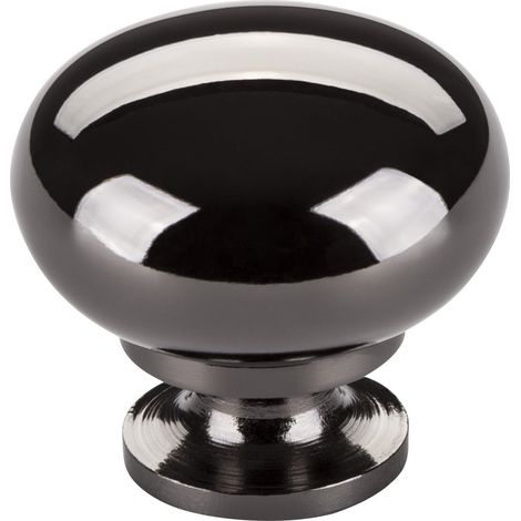Möbelknopf OSCAR Ø 32,5 mm schwarz verchromt (1/5)