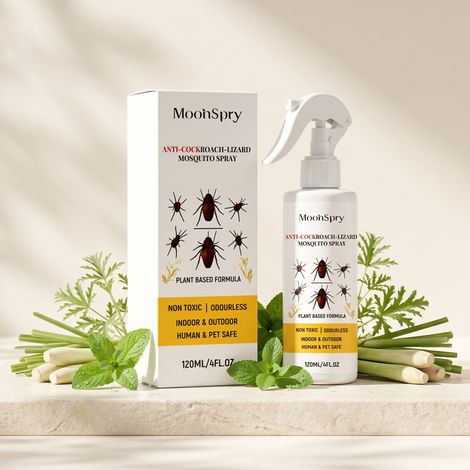 Kakerlakenabwehrspray, Schädlingsbekämpfung im Haushalt, pflanzliche Formel, für den Innen- und Außenbereich geeignet, wirkt gegen verschiedene Schädlinge – 120 ml -- BIEMMEDUE (1/5)
