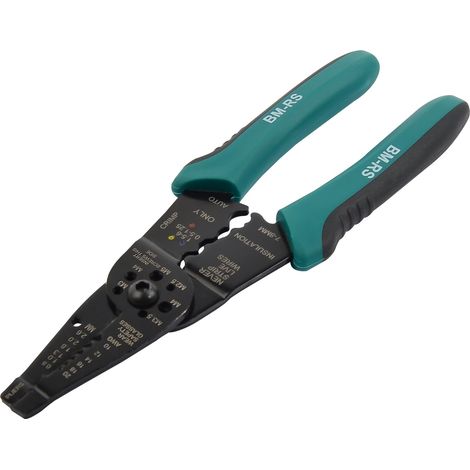 Brüder Mannesmann Werkzeuge M10875 - Pinza spelafili e pinza per schiacciare (1/4)