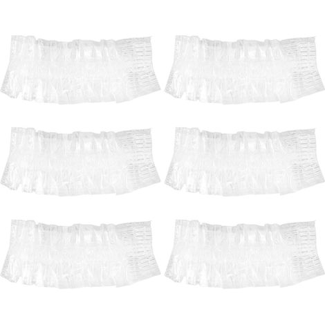 100 Protections d'Oreilles Jetables Transparentes pour Douche, Coloration et Coiffure - Élastique Confortable (1/5)