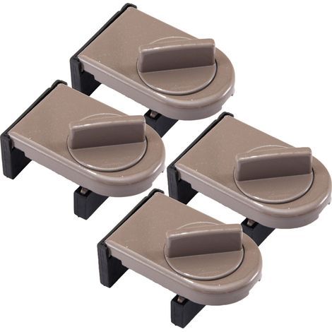 Serrure de sécurité - Porte coulissante réglable - 4 pièces (1/5)