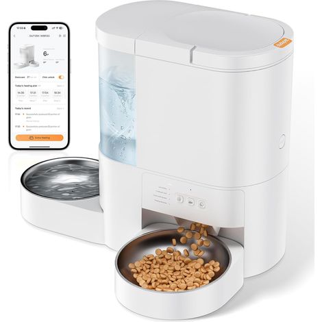 Automatic Cat Food Dispenser 2 in 1, WiFi 5G App (1/5)