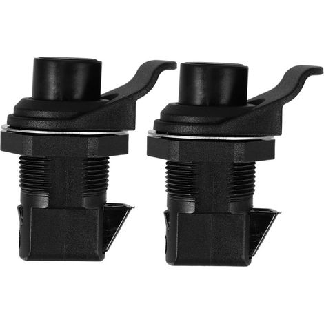 Lot de 2 Loquets à Pression en Plastique Noir (1/5)