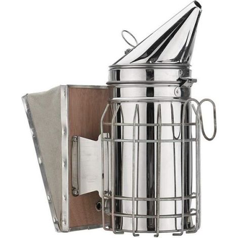 Kit Apiculture 8 En 1 - Fumeur Ruche Acier Inoxydable - Grattoir Fourchette Brosse Support Cadre Attrape-Reine Outil Marquage Fil Roue - Pour Apiculteurs Débutants Et Confirmés (1/4)