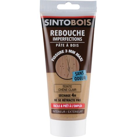 Pâte à Bois Sintobois Chêne Clair Réparation Facile Du Bois à Base D'eau - Sintobois