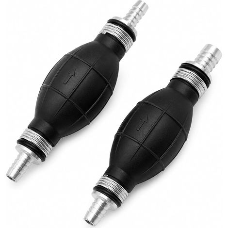 2 Pièces Poire Amorcage Gasoil,Amorceur Gazole,Poire Amorcage en Caoutchouc,8mm et 10mm Pompe Manuelle Carburant, Pompe à Siphonner pour Transporter de L'essence, Du Diesel et de L'eau Liquide. (1/5)