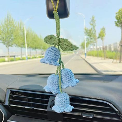 Blaue Autodeko, Auto-Hängeaccessoires, süße Autoaccessoires, Auto A (1/5)