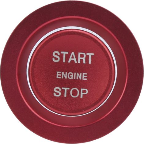 Couvercle de commutateur de bouton d'allumage de moteur de voiture en alliage d'aluminium avec remplacement de bague extérieure pour Range Rover 2013-up (1/5)