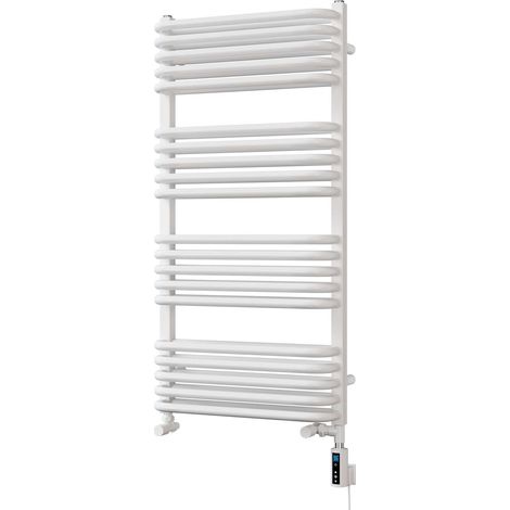 Crossmoor - White Dual Fuel Towel Rail H1000mm x W500mm Thermostatic WIFI (1/3)
