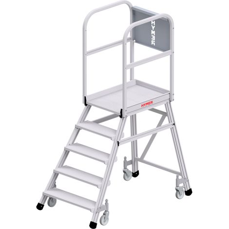 Hymer Podesttreppe fahrbar, einseitig begehbar, 5 Stufen, Standhöhe 1,20 m