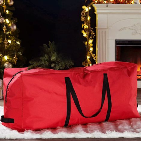 Bolsa resistente para guardar árboles de Navidad artificiales y adornos.