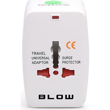 Adaptateur de voyage blow 72-314 3 prises fusible LED (1/3)