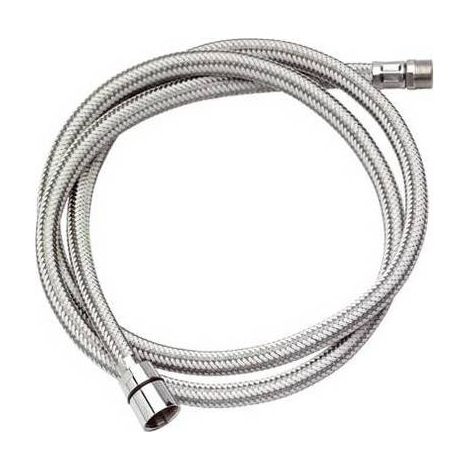 TUYAU DE DOUCHE FLEXIBLE POUR ÉVIER DE CUISINE Taille : 120 cm Blanc-acier inoxydé