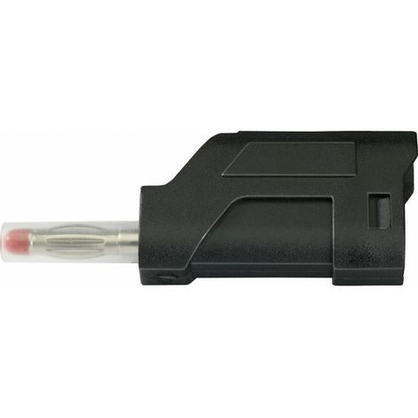 TRU COMPONENTS TC-R8-104 B Lamellenstecker Stecker, gerade Stift-Ø: 4 mm Schwarz 1 St.