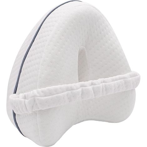 Genouillère avec sangle, soutien dorsal profilé, oreiller en mousse à mémoire de forme, oreiller de grossesse, coussin de lit, aide au sommeil pour plus de confort (1/5)